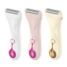 Women's Electric Shaver, Women's Electric Shaver, Bikini Trimmer With LCD Screen, Rechargeable Body Hair Trimmer, Suitable For Bikini Line, Underarms, Legs, Arms, And Pubic Area.Women's Electric Shaver - Multicolor - View 1