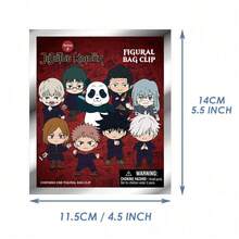 1 件装 Crunchyroll  官方授权卡通神秘袋收藏惊喜包 3D 雕像包夹吊饰动漫人物钥匙扣 Yuji Itadori Megumi Fushiguro Nobara Kugisaki - 彩色 - 查看 3