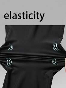 2pcs Men's Lightweight Quick-Dry Elastic Outdoor Running Fitness Sports Pants, Spring/Summer - Multicolor - View 4