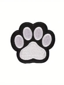 10片/包 黑色狗爪和猫爪布贴 - 多色 - 查看 3