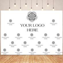 Customizable Logo Text Party Banner Customizable Corporate Advertising Add Your Logo Or Photo Design Personalized Party Decorations Add Your Logo/Image/Text/Symbol Multifunctional Banner Backdrop Vinyl 2D Flat - G - View 3