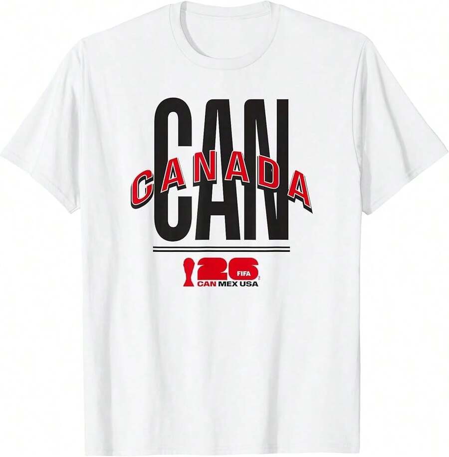FIFWORLD CUP26 Canada Host Country Arch T-Shirt - White - View 1