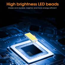 1個USB充電式LED燈泡便攜燈，3段白光/暖光，多種照明模式，適用於居家使用、戶外活動、停電緊急照明、夜市照明、露營燈 - 彩色 - 查看 5