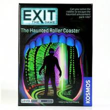 EXIT The Game Haunted Roller Coaster Escape Room Board Game Cooperative Puzzle Adventure Mystery Riddle Solving Family Strategy Game Immersive Story Driven Challenge Interactive Logic Game One Time Play Experience - Mint Blue - View 2