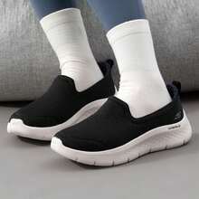 Skechers Women's Shock-Absorbing Casual Sneakers 124825-BLK - Black - View 1