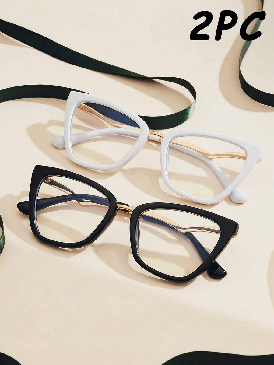 Kính TR Cat Eye màu nâu không cần toa, thời trang và đa năng.