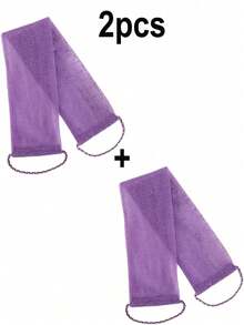 1-5件套非洲网状去角质浴巾，双面软硬去角质，有效身体磨砂，浴室背部按摩器，优质网状材质，便捷绑带设计，浴巾花纹，滋润肌肤，适合日常使用 - 多款式 - 查看 36