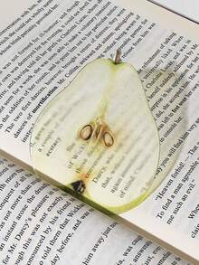 Transparent Acrylic Fruit Shaped Bookmarks, Cute Student Book Page Markers, Durable Physical Book Reading Accessories, Creative Gift For Book Lovers - Multicolor - View 9