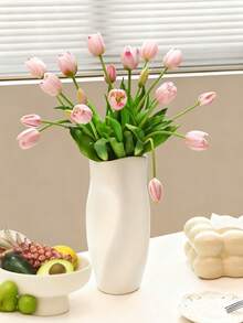 10支/5支/1支仿真郁金香，15.8英寸，PU材质，逼真花朵，适用于情人节、新年装饰、婚礼布置和家居装饰。 - 彩色 - 查看 9