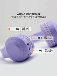 无线耳机，超长续航，适用于手机/iPad，无线游戏耳机 - 米色 - 查看 4