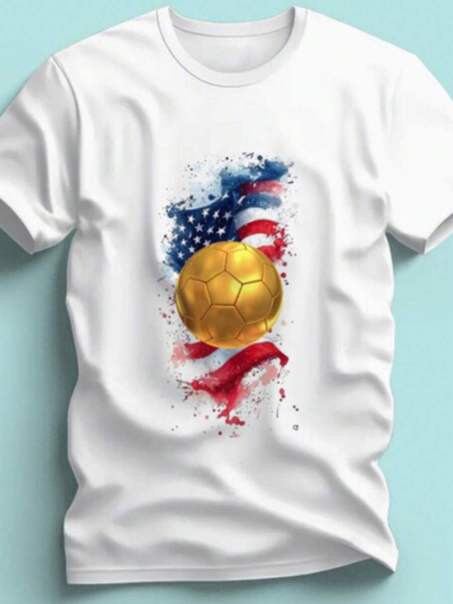 USA World Cup 2026 Shirt, Soccer Tee For Fans, Unisex Graphic Shirt - trắng - Xem 1