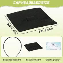 GIURKUU Dây đeo mũ tốt nghiệp 2026, Dây đeo mũ tốt nghiệp, Dây đeo mũ tốt nghiệp chống trượt, Phụ kiện mũ tốt nghiệp, Dây đeo mũ tốt nghiệp chống trượt cho tóc xoăn, Phụ kiện băng đô mũ tốt nghiệp - băng đô đen - Xem 4