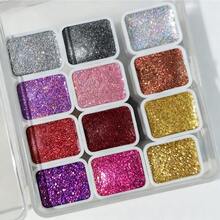 12色全息金粉，适用于激光雕刻、水彩画，可用于绘画、书法、水彩、花束包装、染色及其他艺术用途。是制作节日贺卡和专业艺术应用的理想之选。 - 套裝 - 查看 4