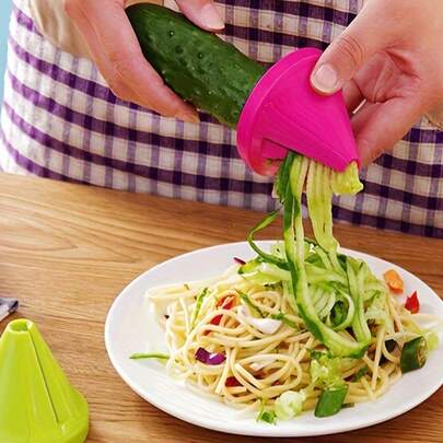 Handheld Vegetable Spiralizer - Can Make Zucchini, Carrot And Other Vegetable Spiral Noodles, Ideal For Low-Carb And Keto Diets, Easy-To-Clean Kitchen Tool