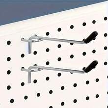 20pcs Heavy-Duty Pegboard Hook Set - Stainless Steel Construction, Ideal For Garage Organization And Tool Storage, Office Essential - 20pcs - View 7