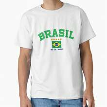BRASIL Y2K  Tee Brazil Women's Fitted World Cup Classic T-Shirt - 白色 - 查看 1