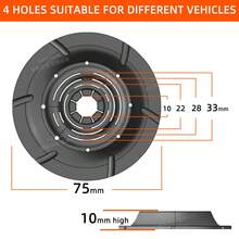 1/2/4件装雨刮臂孔保护盖 汽车挡风玻璃雨刮臂底部孔硅胶密封垫圈 防尘防落叶保护盖 适用于大多数汽车雨刮臂孔保护盖 - A - 查看 2