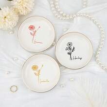 1pc Personalized Elegant Jewelry Tray, Jewelry & Perfume Display Stand, Ring Necklace Earring Storage Tray, Bridal Set, Bridesmaid Gift, Wedding Gift, Engagement Gift, Anniversary Gift, Valentine's Day Gift, Mother's Day Gift. Suitable For Storing Keys At Home, Living Room And Office. - Multicolor - View 10