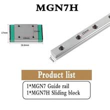 Carril guía lineal MGN7 MGN9 MGN12 MGN15 1 Uds guía lineal MGN + 1 Uds MGN enrutador de carril lineal deslizante-600MM impresora 3D YV78 - MGN9H - Ver 10
