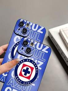 Escudo del club de futbol Cruz Azul color azul.funda de teléfono Fundas compatibles con ,Apple,VIVO,OPPO,,, y Honor.Fabricadas en silicona TPU,ofrecen protección contra golpes y caídas. - Negro - Ver 8