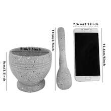 1 Set Of Grinder & Pestle Set - PP Garlic/Pepper/Spice Grinder Bowl - Multi-Functional Kitchen Tool For Seasonings, Grains Spice Grinder - Household Kitchen Gadgets - Black - View 5