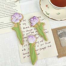 Mother's Day Tulip Flower Shape Cookie Cutter Mold Blossom Gift Biscuit Stamp Icing Cookie Fondant Cake Baking Mold DIY Kitchenware Back To School - View 2