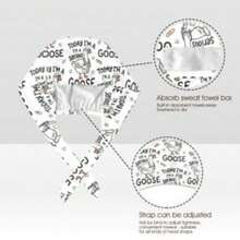 Serious Goose Scrub Cap: Funny Nurse Euro Hat, White Cotton Tie Back, Vet Gift.The Perfect Gift Choice For Valentine's Day, Birthdays, Anniversaries, Or For Your Boyfriend, Girlfriend, Family, Or Best Friend., Fashionable Wear, And Hair Protection.The Perfect Gift Choice For Valentine's Day, Birthdays, Anniversaries, Or For Your Boyfriend, Girlfriend, Family, Or Best Friend. - 預設 - 查看 5