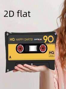 1个经典1979磁带印花化妆包 - 耐用涤纶材质，女士旅行化妆品收纳包，拉链封口，休闲风格，仅限手洗，不易褪色，超轻便，可作化妆包、洗漱包、旅行包、度假必备用品，女士旅行礼物 - 彩色 - 查看 5