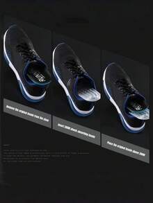 1 Pair TPU Inflatable Cushion Insoles, Shock Absorbing, Resilient, Flexible Foot Protection Pads - Clear - View 2
