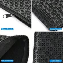 2pack Money Bag, Cash Zipper Pouch, Bank Bags, Cash Wallet, Cosmetic Receipts Coins Small Tools Organizing Storage Bag - Màu đen + Bộ 2 chiếc - Xem 4