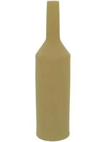 GARRAFA DECORATIVA EMMA CERÂMICA 37x9x9cm AMARELO - Visão 1