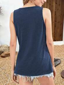 1 Piece Of A Pullover Suitable For Plus-Size Women, Featuring A Banana Pattern, A Casual Outfit Suitable For All Seasons, Shipped From The Local Warehouse, Delivered Quickly, A Versatile Top - 藏蓝色 - 查看 3