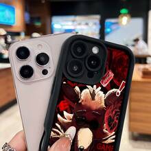 Tema de terror de Red Foxy Game Over.funda de teléfono Fundas compatibles con ,Apple,VIVO,OPPO,,, y Honor.Fabricadas en silicona TPU,ofrecen protección contra golpes y caídas. - Negro - Ver 4