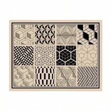 1pc Retro Geometric Pattern Drain Mat, Can Be Used As Washing Mat, Placemat, Coffee Machine Drip Mat, Suitable For Kitchen, Sink, Table, Etc. - Multicolor - View 20