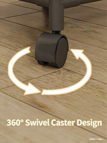 1件装多层浴室收纳架，带旋转轮，可作洗衣篮、内衣裤收纳架 - 彩色 - 查看 7