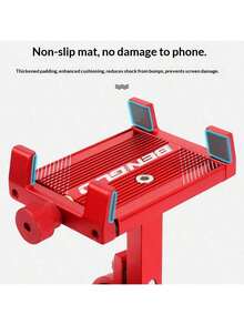 1PC Bicycle Phone Holder Fixed Bracket Aluminum Alloy Highway Mountain BikePhone Holder Riding Accessories - Multicolor - View 9