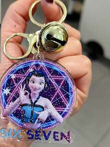 创意卡通双面亚克力女巫猎人钥匙扣，可爱韩流捉鬼猎人钥匙扣，小礼物 - 彩色 - 查看 6