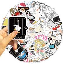 50pcs Funny Silly Goose Stickers, Self Adhesive,School Stationery Supplies,Journaling Supplies,Scrapbook Supplies,Mobile Phone,Laptop,Bumper,Skateboard,Water Bottles,Hard Hat,Car Stickers - 1 Set - View 9