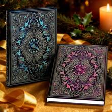 B5，240页复古笔记本 - 加厚硬皮封面，烫金工艺，横线规划本，大学个人规划本，文具，完美礼物，学校办公用品 - B5復古 - 查看 11