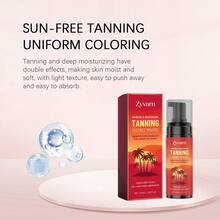 Mousse bronceadora hidratante con tono de bronce, de larga duración y acabado natural, fórmula hidratante no grasa - Caqui - Ver 4