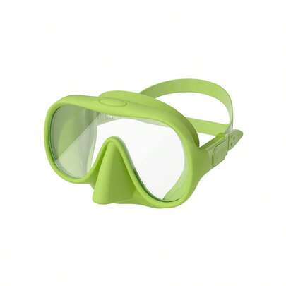 Máscara facial de silicona líquida de alta definición - Gafas de natación unisex, adecuadas para deportes acuáticos, snorkel - Verde