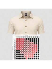 Men's Slim Fit Shirt Kit With Italian Collar (2 Units) - Beige - View 6