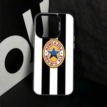 [Livraison locale 24h] Étui de téléphone de football rétro Newcastle 17" 22-26 Galaxy 13-15 ULTRA, compatible avec iPhone 17 16e 16 15 14 13 12 11 Mini Pro Max Air X XR XSMAX 8 7 Plus, coque arrière mate antichoc - Argent - Voir 10