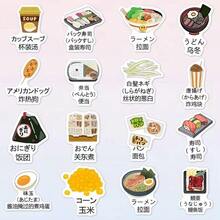 60张食物主题日语单词贴纸，食物插画创意日语词汇学习DIY - 食物日語單字 - 查看 9