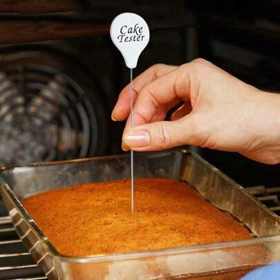 1/2pcs Stainless Steel Cake Tester, Cake Baking Probe, Oven Baking Tool, Back To School & Home Cooking Utensil