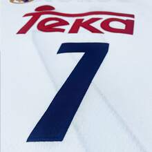 MEAN MACHINE 男士欧洲杯7号东契奇联赛篮球球衣字母刺绣训练比赛背心，球迷礼物 - 白色 - 查看 5