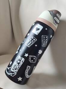 2026 New OWALAo Free.Sip Luminous Cup Limited Edition 32 Oz Stainless Steel Sports Water Bottle. Leak Proof With Pop-Up Lid, Easy To Clean. Available In A Variety Of Colors, The Pattern Is Clear And Exquisite. Designed For Water Drinkers, Suitable For Tourism, Camping, Running, School, Fitness, Halloween, Thanksgiving Day. New Fashion Water Bottle For Women, Girlfriend, Wife, Family Members, Friends, Students. (945ml) - 32oz/945ml - 查看 26