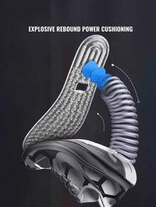 1 Pair TPU Inflatable Cushion Insoles, Shock Absorbing, Resilient, Flexible Foot Protection Pads - Clear - View 5