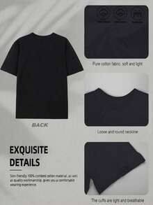 DUTCH Women's Casual Pure Cotton T-Shirt For Easter And St. Patrick's Day, Featuring A Simple And Cute Graphic Print, Round Neck, Short Sleeves, Summer Street Style, And A Surprise Gift For Family And Friends. - 黑色 - 查看 5