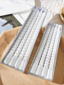 Spiral Long Candle, Western Style Romantic Wedding Ceremony Smokeless Wedding Birthday Candle Holder, European Style Candle With Long Lasting Large Capacity Fragrance Mist, Includes 5 Sweet And Rich Scents: Cherry, Ice Cream, Cream, Cookie And Candy - one-size - View 15